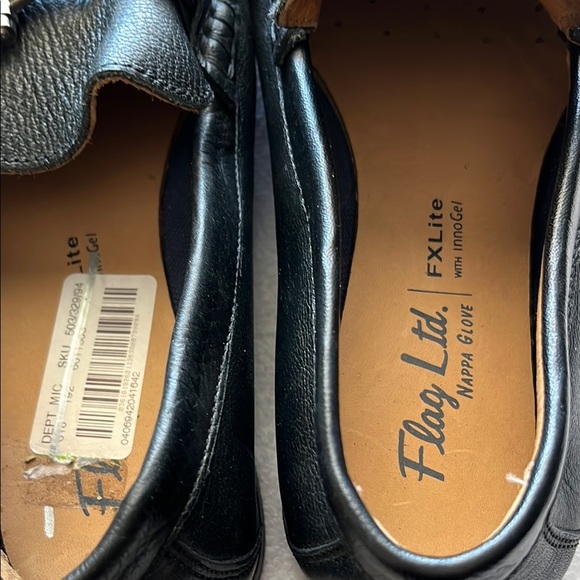 Flag Ltd Black Leather Slip-On Loafers with Horsebit Detail - Picture 5 of 13